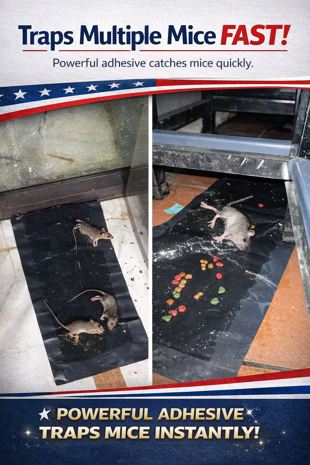 Heavy-Duty Sticky Mouse Trap – Catches Mice Fast & Easy