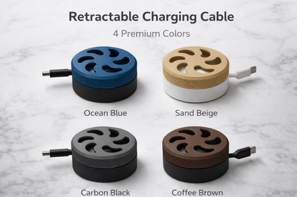 Multi-functional Cable Organizer Box – Smart Retractable Design for Charging Cables & Earphones