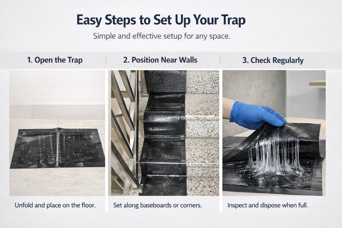 Heavy-Duty Sticky Mouse Trap – Catches Mice Fast & Easy